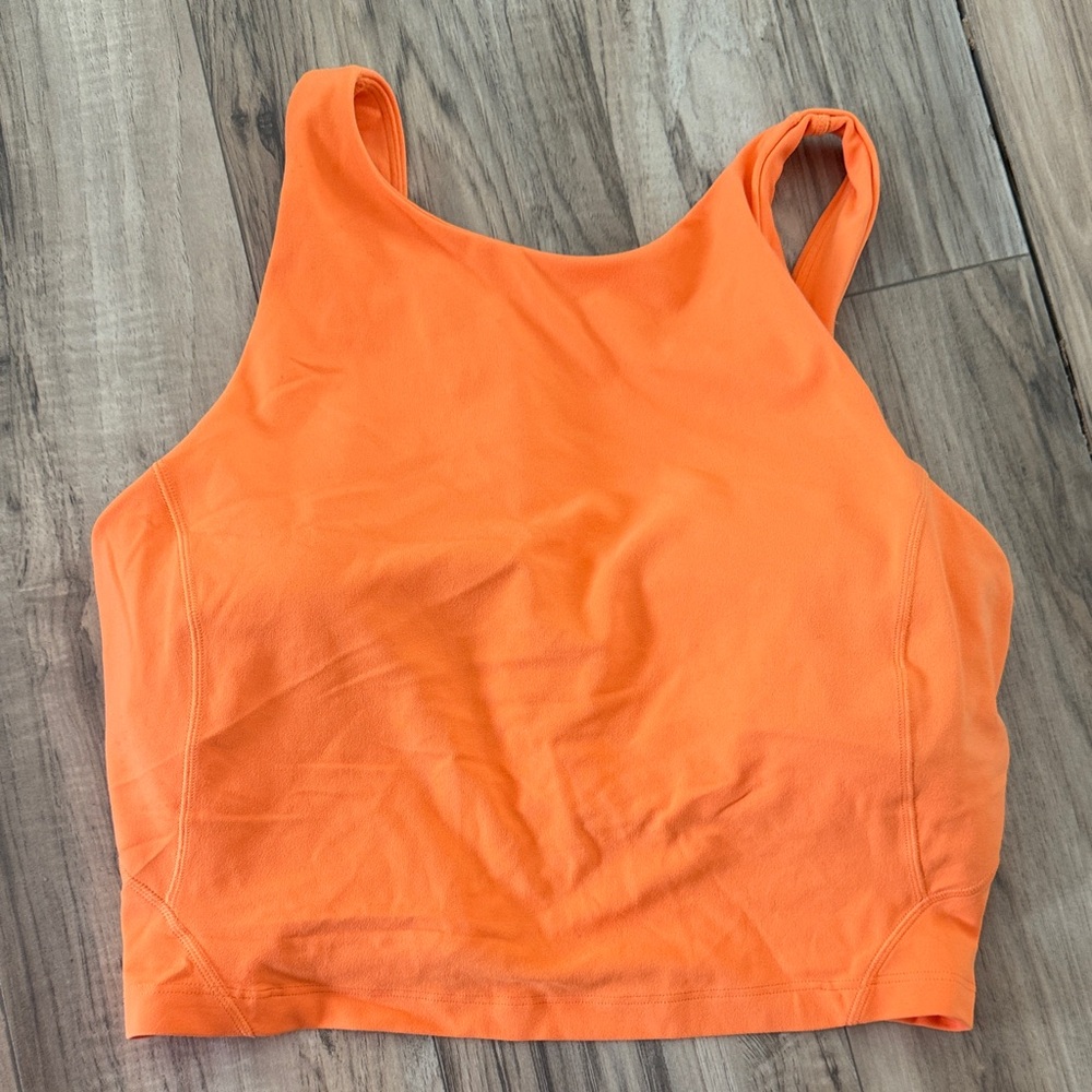 Orange lululemon align tank